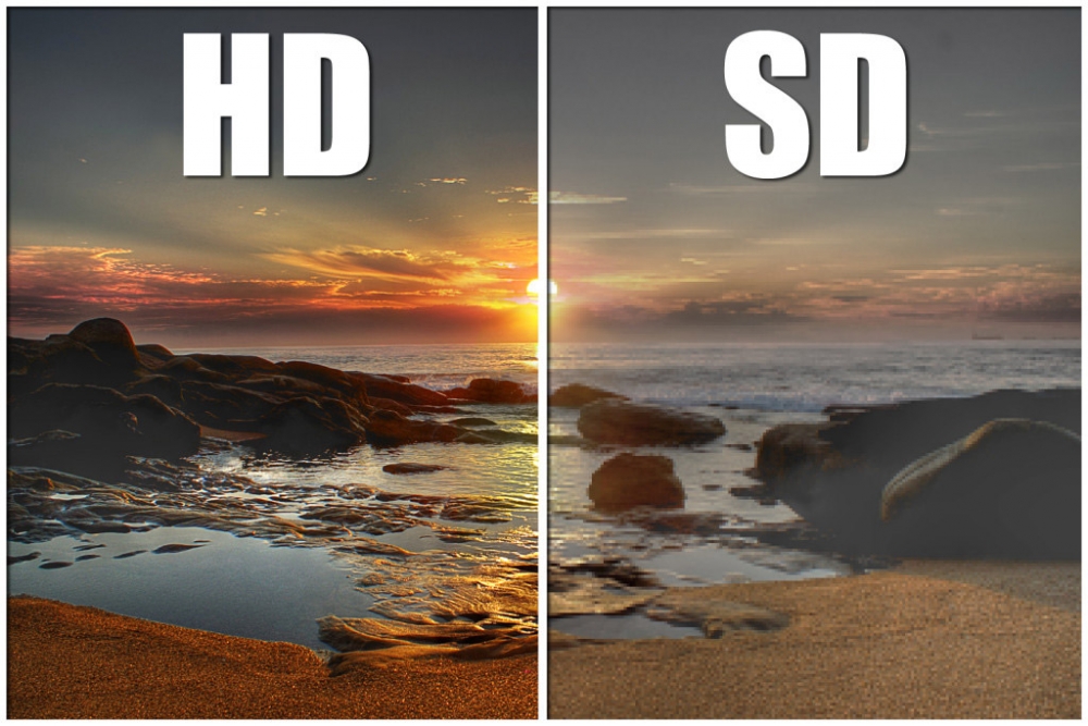 Разница между HD- и SD-форматом видна невооруженным глазом.
