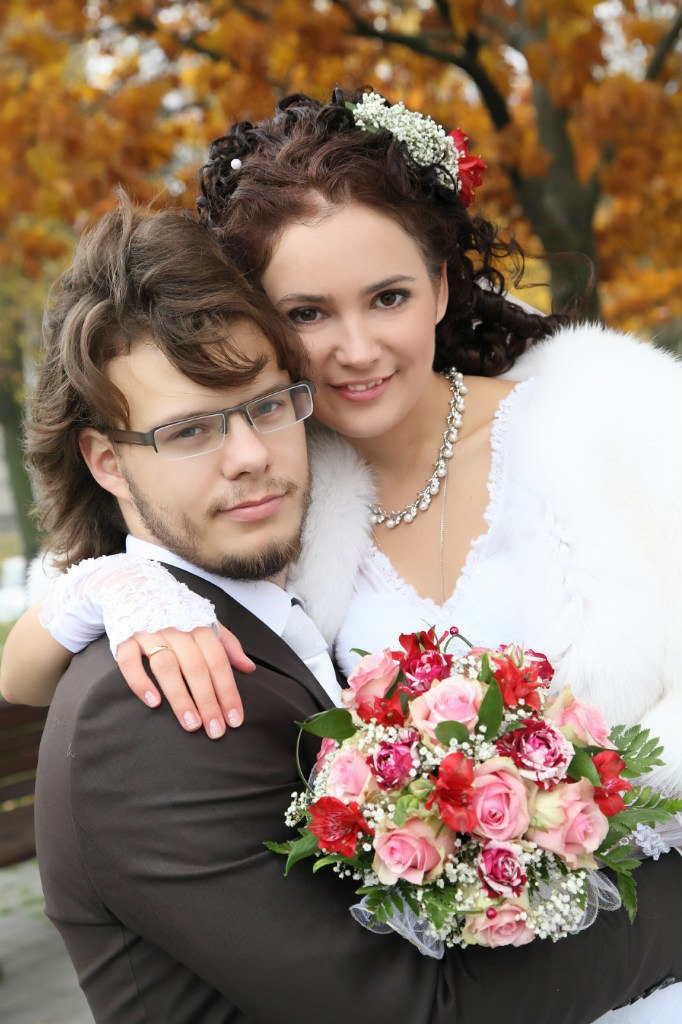 Артем Шпаковский с женой.