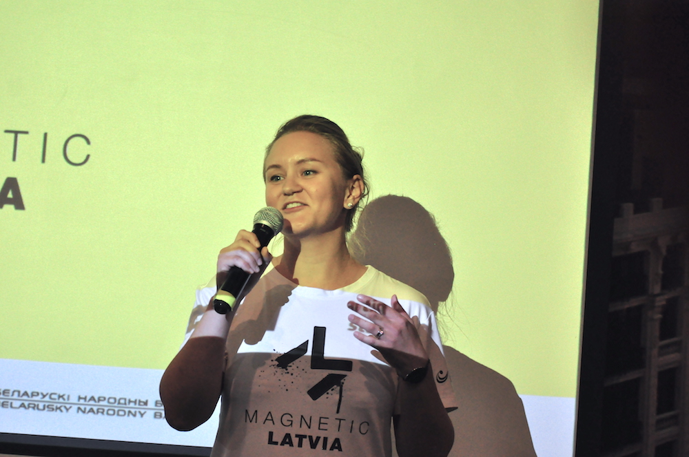 На фото: организатор Startup Train с латвийской стороны Ольга Баррет-Гонсалвес.