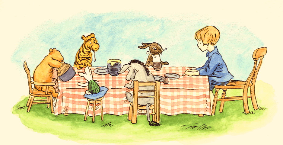 Рассказы про Винни-Пуха во всем мире стали символом счастливого детства. Иллюстрация Эрнеста Шепарда.