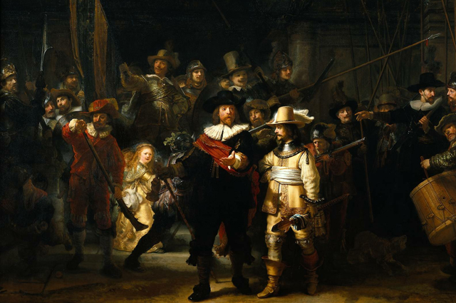 «Ночной дозор», Рембрандт. 1642 год. 
